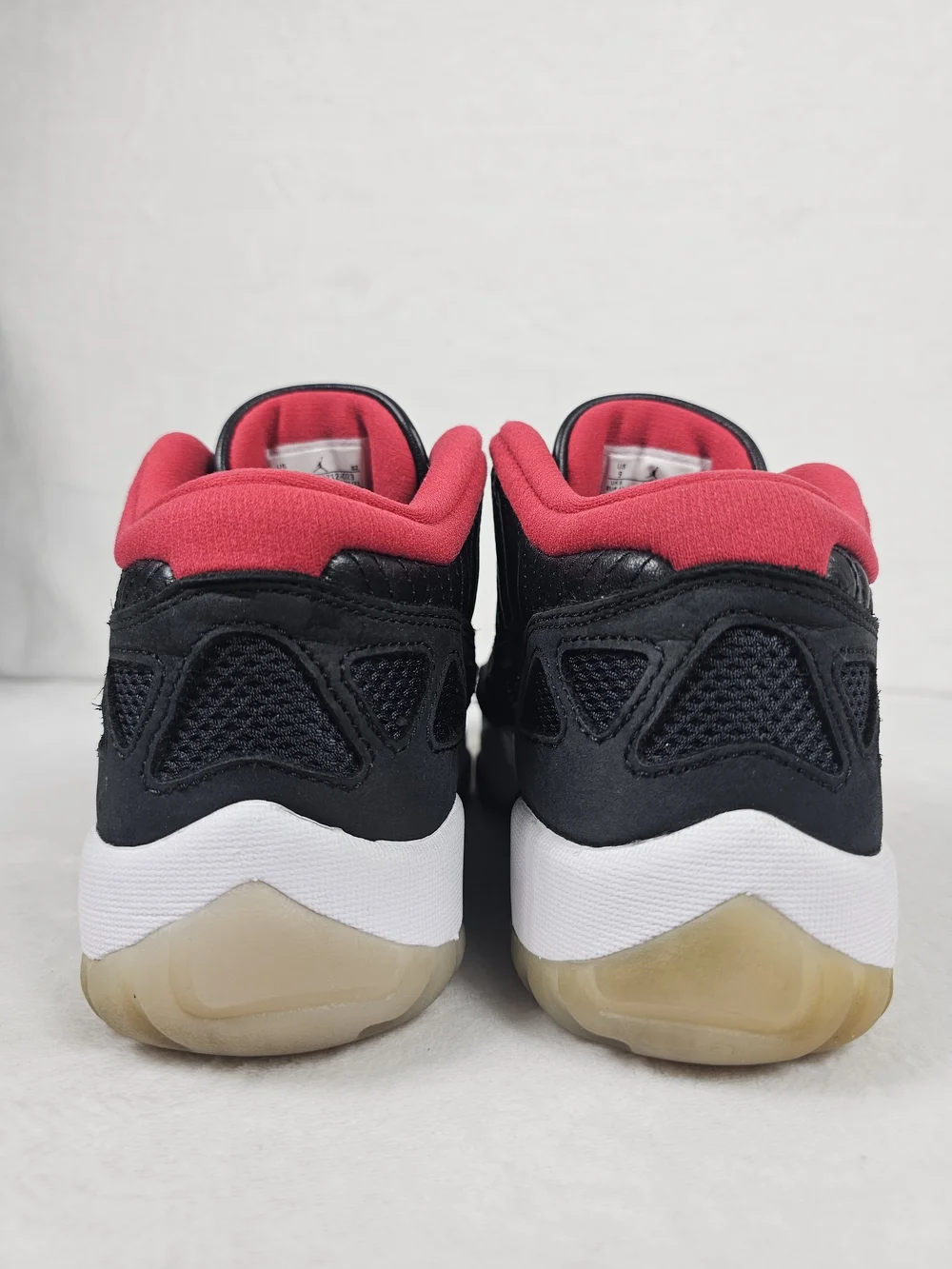Air Jordan 11 Retro Low IE Black True Red Bred 919712-023 Men's Size 9